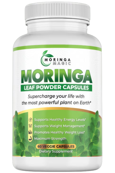 Moringa Magic Supplement Bottle